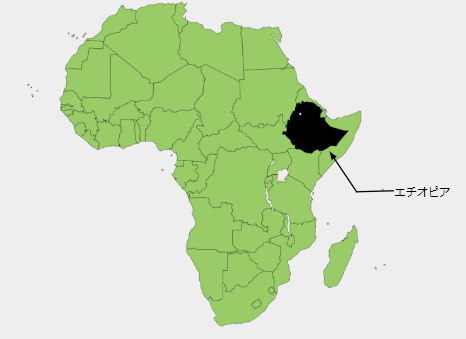 アフリカ地図 - エチオピア